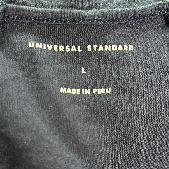 Universal Standard Pima Cotton Modal Navy Blue Tank V Neck Top L 22 Plus Size - Picture 4 of 9